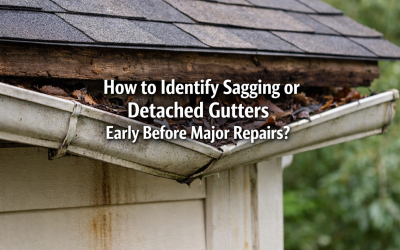 How to Identify Sagging or Detached Gutters Early Before Major Repairs?